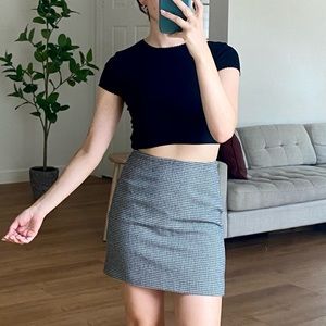 Houndstooth Wool Mini Skirt - & Other Stories
